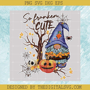 Frankenstein Gnome Halloween Svg, Horror Character Svg, Pumpkin Svg, Halloween Svg - TheDigitalSVG