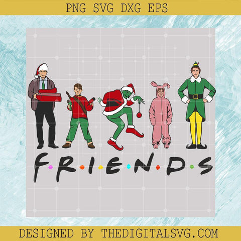 Friends Christmas Movie Svg, Grinch Svg, Home Alone Svg, Friends Tv Show Svg, Christmas Svg - TheDigitalSVG