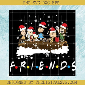 Friend Snoopy Christmas Snowy Svg, Friends Tv Show  Svg, Snoopy Svg, Christmas Svg - TheDigitalSVG