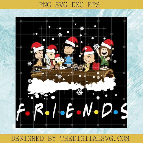 Friend Snoopy Christmas Snowy Svg, Friends Tv Show  Svg, Snoopy Svg, Christmas Svg - TheDigitalSVG
