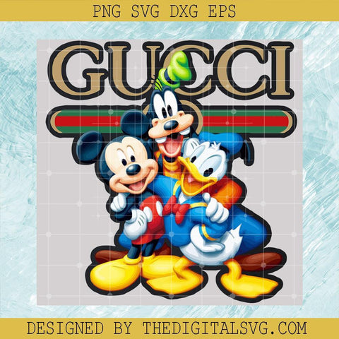 Gucci Gang Disney Mickey Pluto And Donald Svg, Donald Svg, Gucci Gang Svg, Disney Svg - TheDigitalSVG