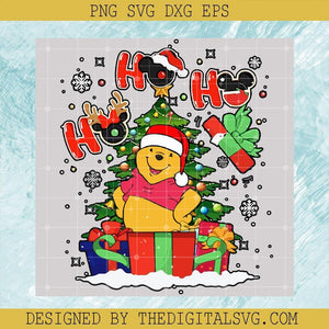 Ho Ho Ho Winnie The Pooh Christmas Svg, Winnie The Pooh Svg, Christmas Svg - TheDigitalSVG