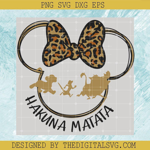 Mouse Svg, Animal Svg, Hakuna Matata Boy Animal Kingdom Day Timon And Pumba The Lion King Minne Mouse Simba Minnie Head Svg - TheDigitalSVG