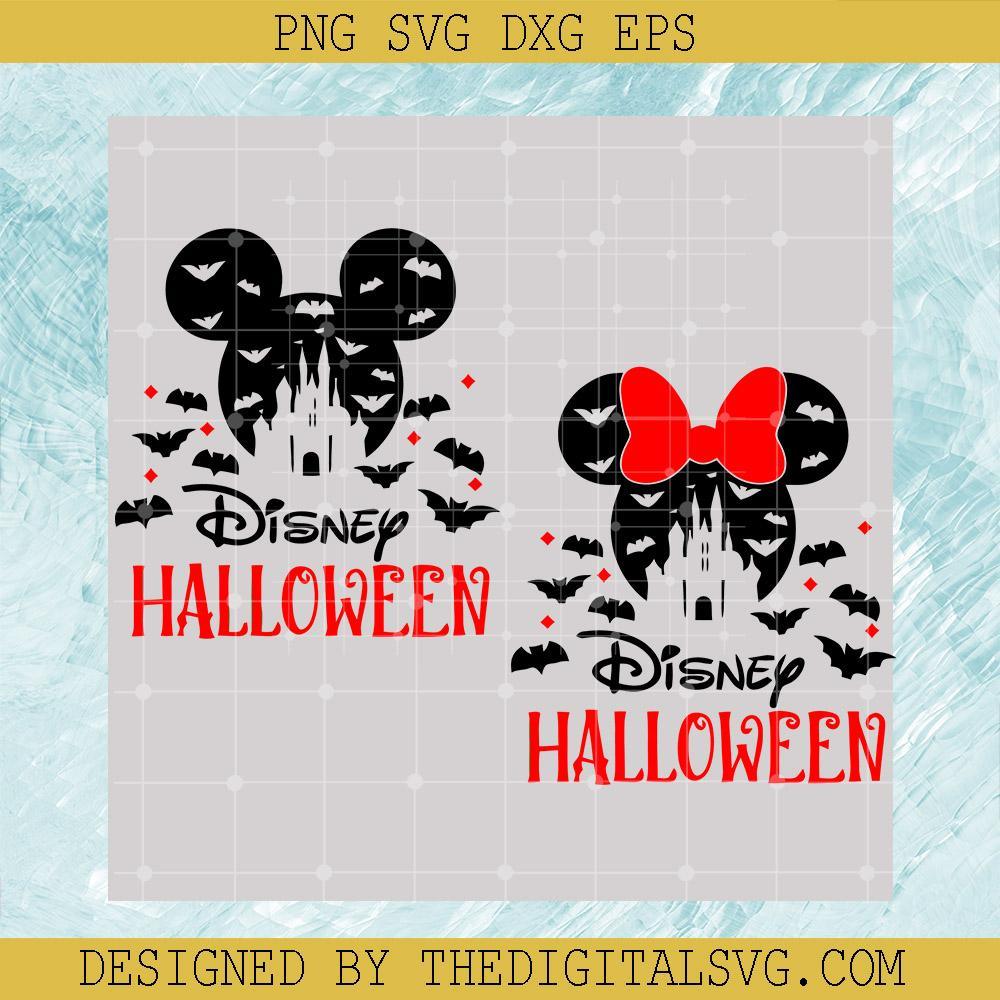 Halloween Bats Mickey and Minnie Svg, Disney Halloween Svg, Halloween Svg - TheDigitalSVG