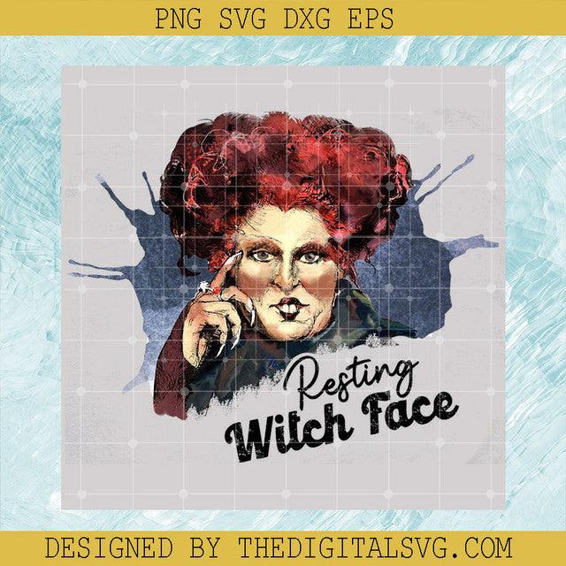 Hocus Pocus PNG, Sanderson Sisters PNG, Resting Witch Face PNG