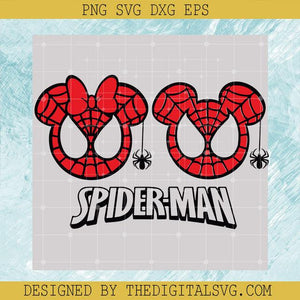 Icon Mickey Minnie Spider-Man SVG , Mickey Mouse Spider Man Svg, Minnie Mouse Spider Man Svg