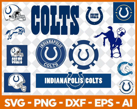 Indianapolis Colts Bundle Svg, Indianapolis Colts Svg, Indianapolis Colts Logo Svg, AFC Teams Svg, NFL Svg, Bundle Svg