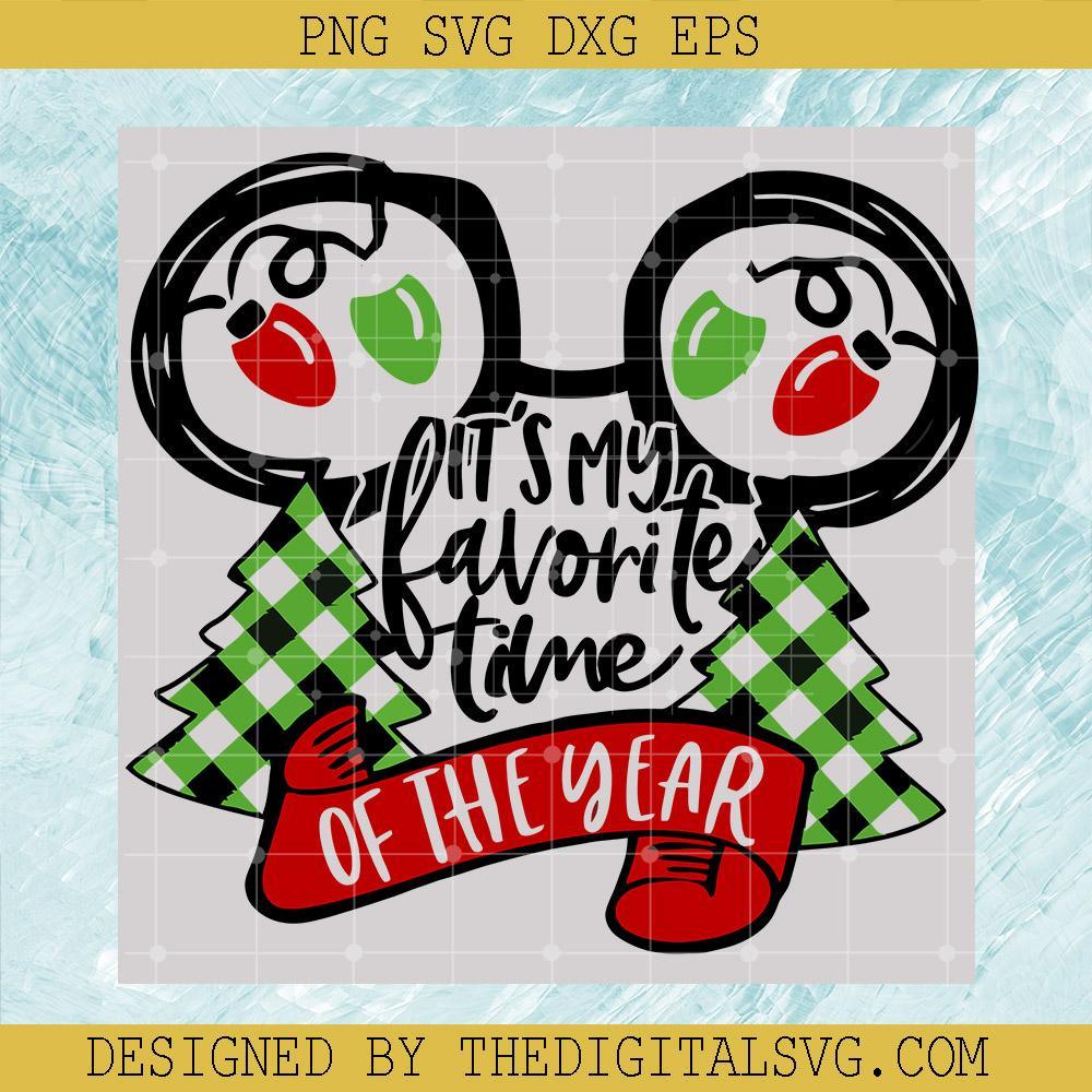 #It's The Most Wonderful Time of The Year Inspired by Mickey Mouse Svg, Mickey Mouse Svg, Mickey Christmas Svg, Mickey Svg, Christmas Svg - TheDigitalSVG