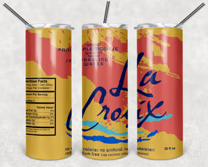 La Croix Pamplemousse Drink Brand PNG, 20oz Skinny Tumbler Design, Sublimation Designs PNG File - TheDigitalSVG