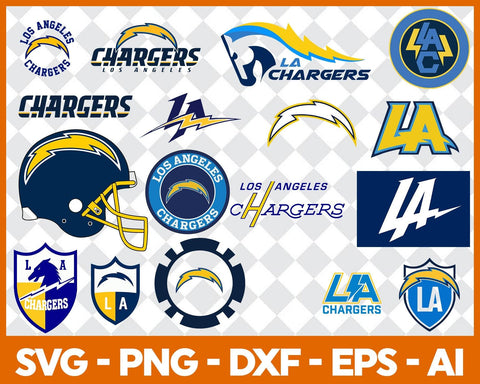 Los Angeles Chargers Bundle Svg, Los Angeles Chargers Svg, Los Angeles Chargers Logo Svg, AFC Teams Svg, NFL Svg, Bundle Svg
