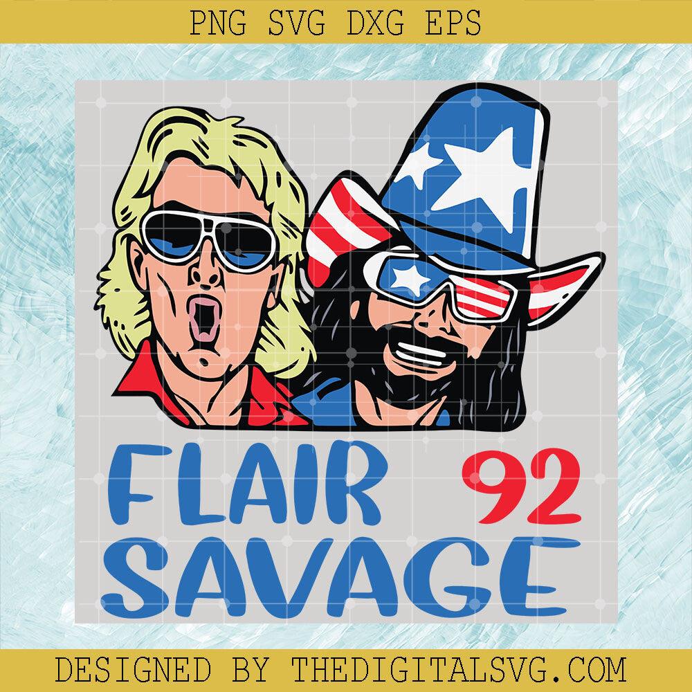 Flair 92 Savage Svg, Americian Flag Svg, Funny Ric Svg, Woo Year Svg, Savage Svg - TheDigitalSVG