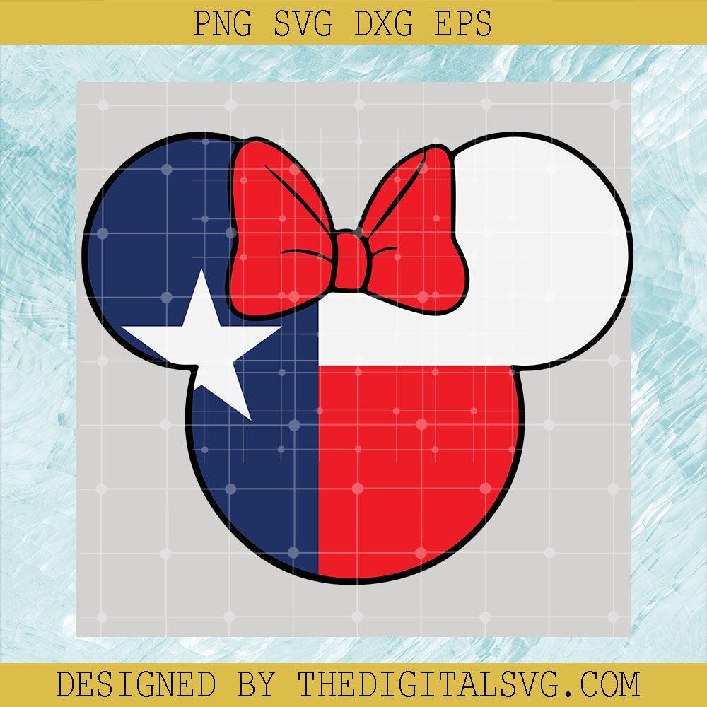 Minie Mouse Svg, Americian Flag Svg, Minie USA Head Svg - TheDigitalSVG