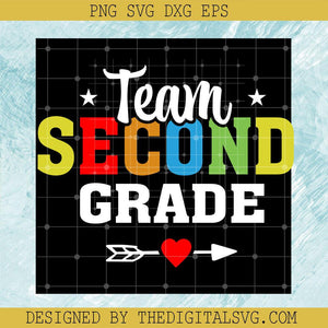 Team Second Grade Svg, School Svg, Teacher Svg - TheDigitalSVG