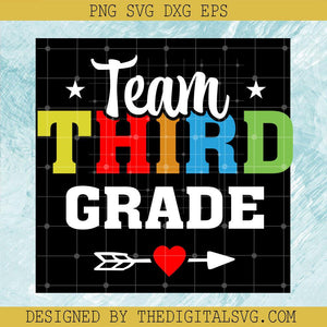 Team Third Grade Svg, Back To School Svg, Grade Svg, Dart Svg - TheDigitalSVG