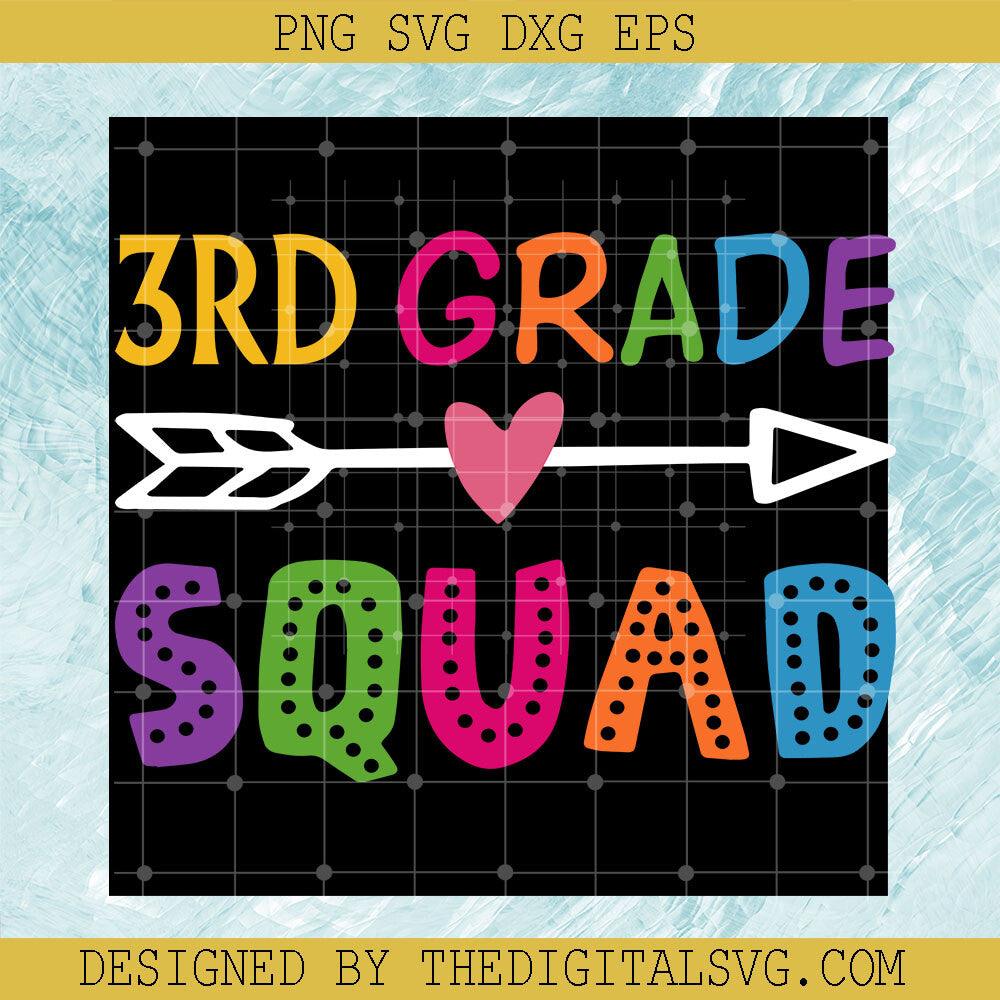 3Rd Grade Squad Svg, Back To School Svg, Dart Svg - TheDigitalSVG