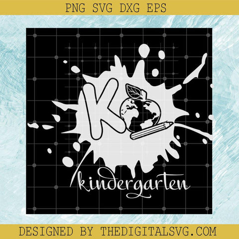 Ko Kindergarten Svg, KO Kindergarten Svg, Apple Svg, Kindergarten Svg, Pencil Svg - TheDigitalSVG