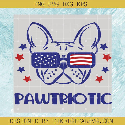 Pawtriotic Svg, Cute Puppy Svg, American Flag Svg, Americian Dog Svg - TheDigitalSVG