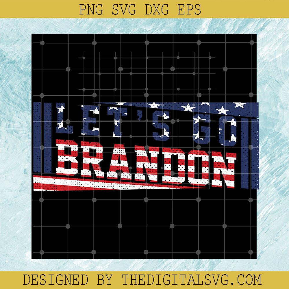 Let's Go Brendon USA Logo Svg, Let's Go Brandon Svg, American Flag Svg - TheDigitalSVG