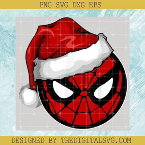 Marvel Christmas Spider Man Santa Hat Svg, Christmas Svg, Spider Man Svg - TheDigitalSVG