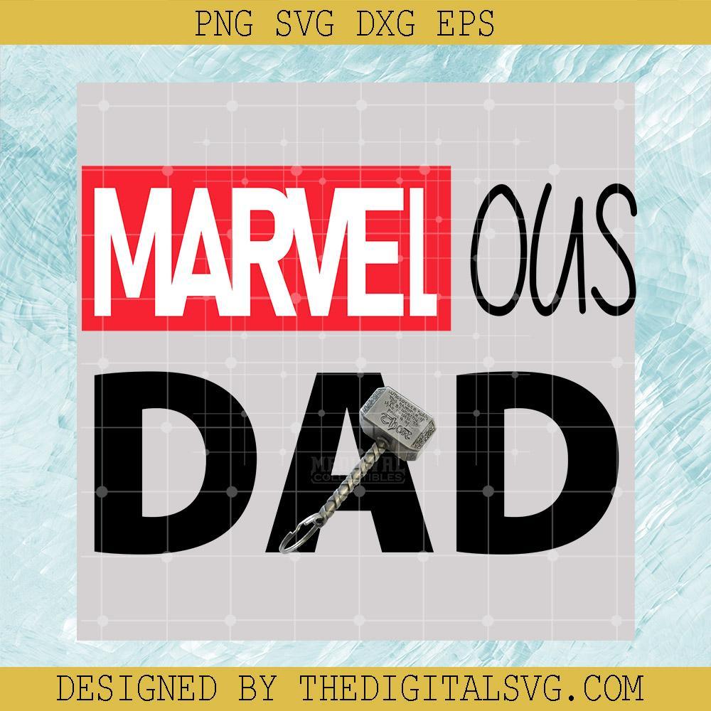Marvel Ous Thor Dad Svg, Marvel Dad Svg, Dad Svg, Marvel Svg, Thor Svg - TheDigitalSVG