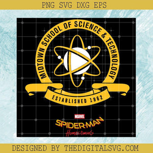 Marvel Spider Svg, Quotes Svg, Midtown School Of Science And Teachnology Svg, Established 1962 Svg - TheDigitalSVG