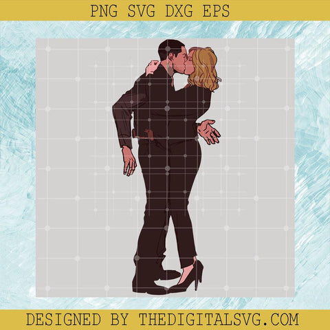 Human Couple Svg, Couple Kiss Svg, Americian Svg, The couple Looks So Happy Svg - TheDigitalSVG