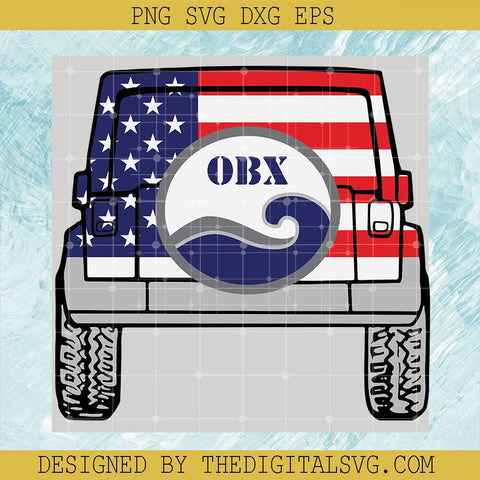 Obx Svg, Jeep Americian Svg, Jeep Americian Flag Svg - TheDigitalSVG