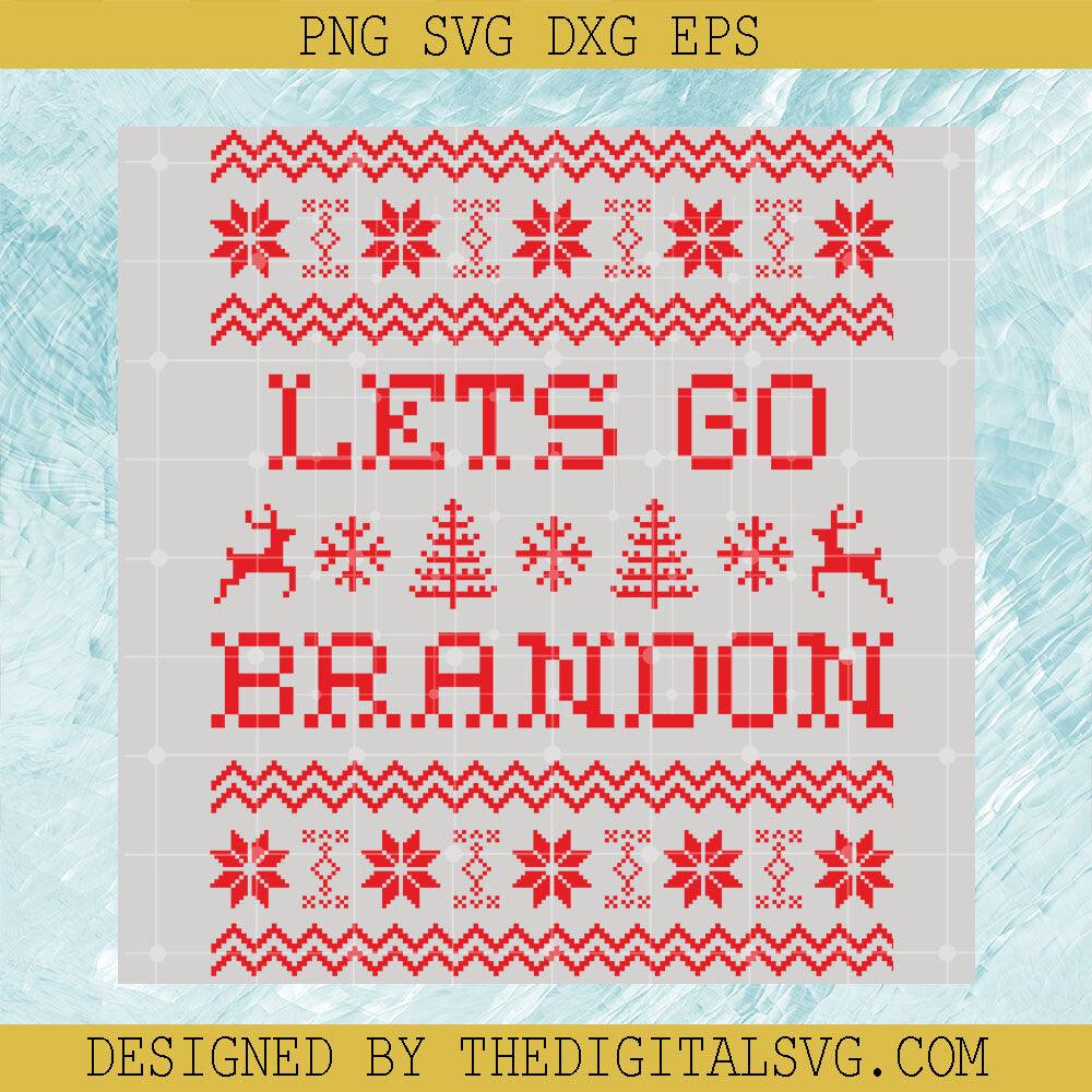 Lets Go Brandon Svg, Merry Christmas Let's Go Brandon Svg, Anti Biden Svg - TheDigitalSVG