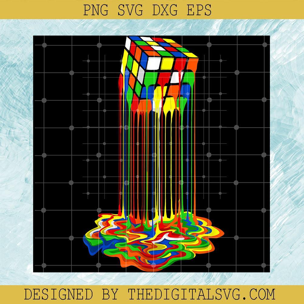 Melted Rubik's Cube PNG, Rubik PNG, Awesome Graphic Melting PNG, Colourful PNG, 3d Combination Puzzle PNG - TheDigitalSVG