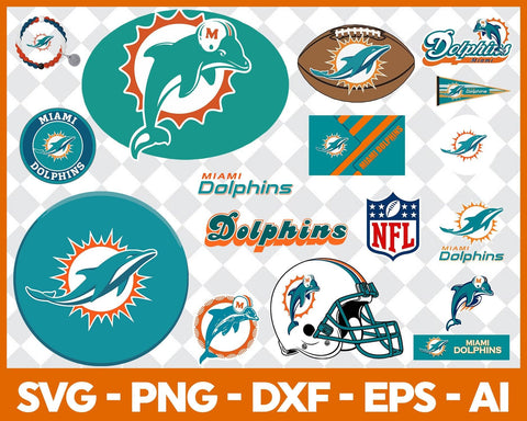 Miami Dolphins Bundle Svg, Miami Dolphins Svg, Miami Dolphins Logo Svg, AFC Teams Svg, NFL Svg, Bundle Svg