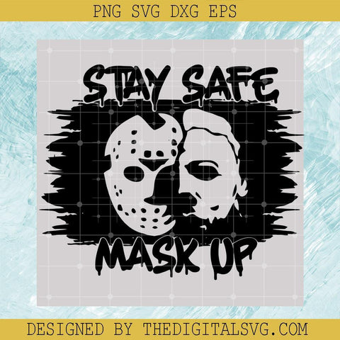 Michael Myers Jason Svg, Stay Safe Mask Up Svg, Horror Character Svg, Halloween Svg - TheDigitalSVG