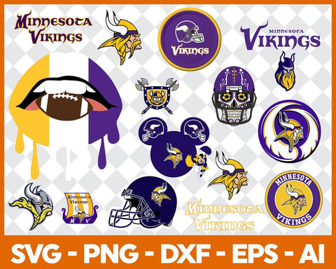 Minnesota Vikings Bundle Svg, Minnesota Vikings Svg, Minnesota Vikings Logo Svg, NFC Teams Svg, NFL Svg, Bundle Svg