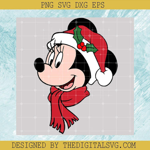 Minnie Christmas Svg, Minnie Mouse Svg, Minnie Santa Svg, Disney Minnie Svg, Disney Svg, Christmas Svg - TheDigitalSVG