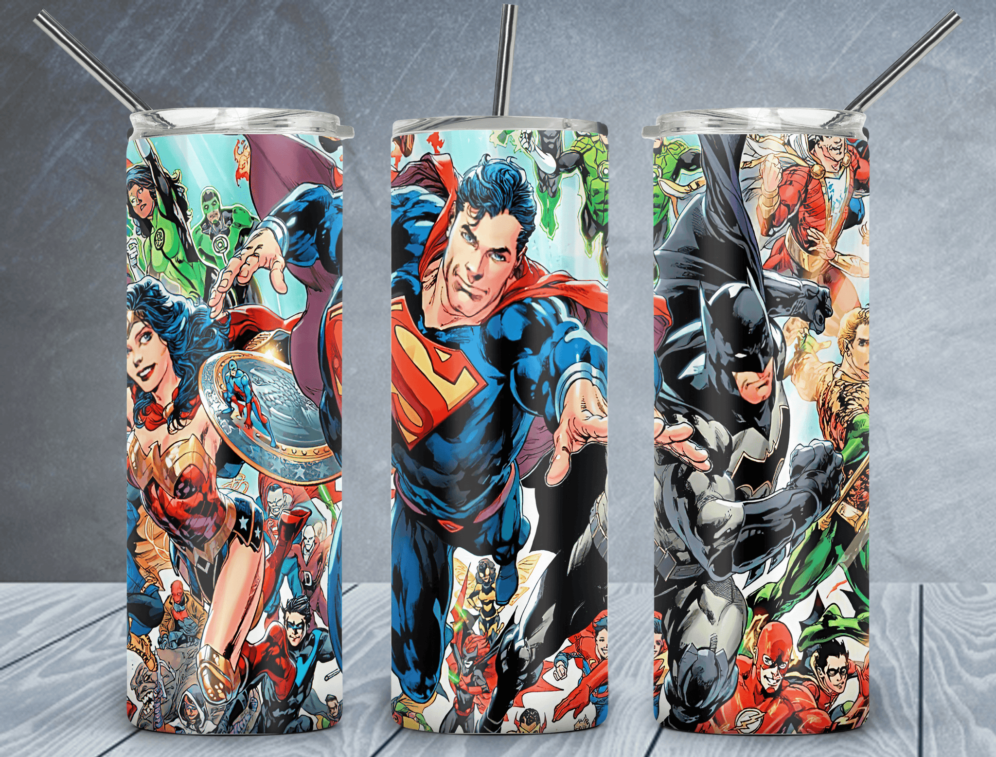 Superman Tumbler Wrap PNG, Marvel Cartoon 20oz Skinny Tumbler Design, Sublimation Designs PNG File - TheDigitalSVG