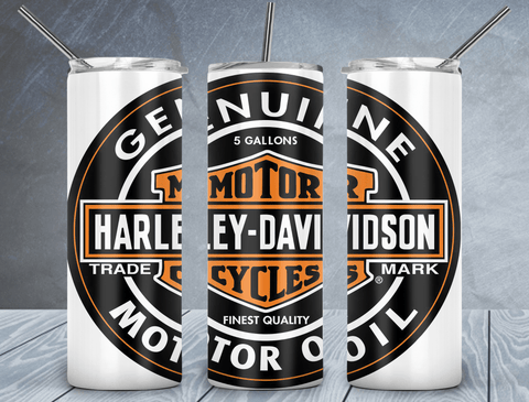 Motor Cycles Tumbler Wrap PNG, Harley Davidson 20oz Skinny Tumbler Design, Sublimation Designs PNG File - TheDigitalSVG