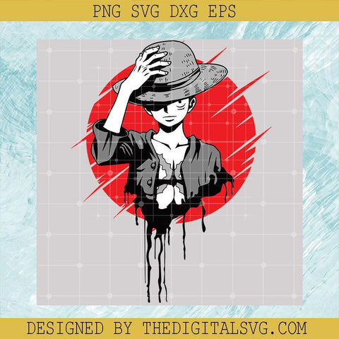 Monkey D Luffy Svg, One Piece Svg, Luffy One Piece Svg, Anime Svg - TheDigitalSVG