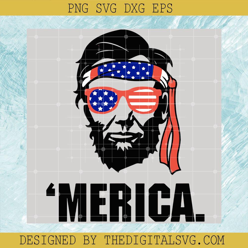Merica Svg, Glasses Americian Svg, Americian Flag Svg - TheDigitalSVG