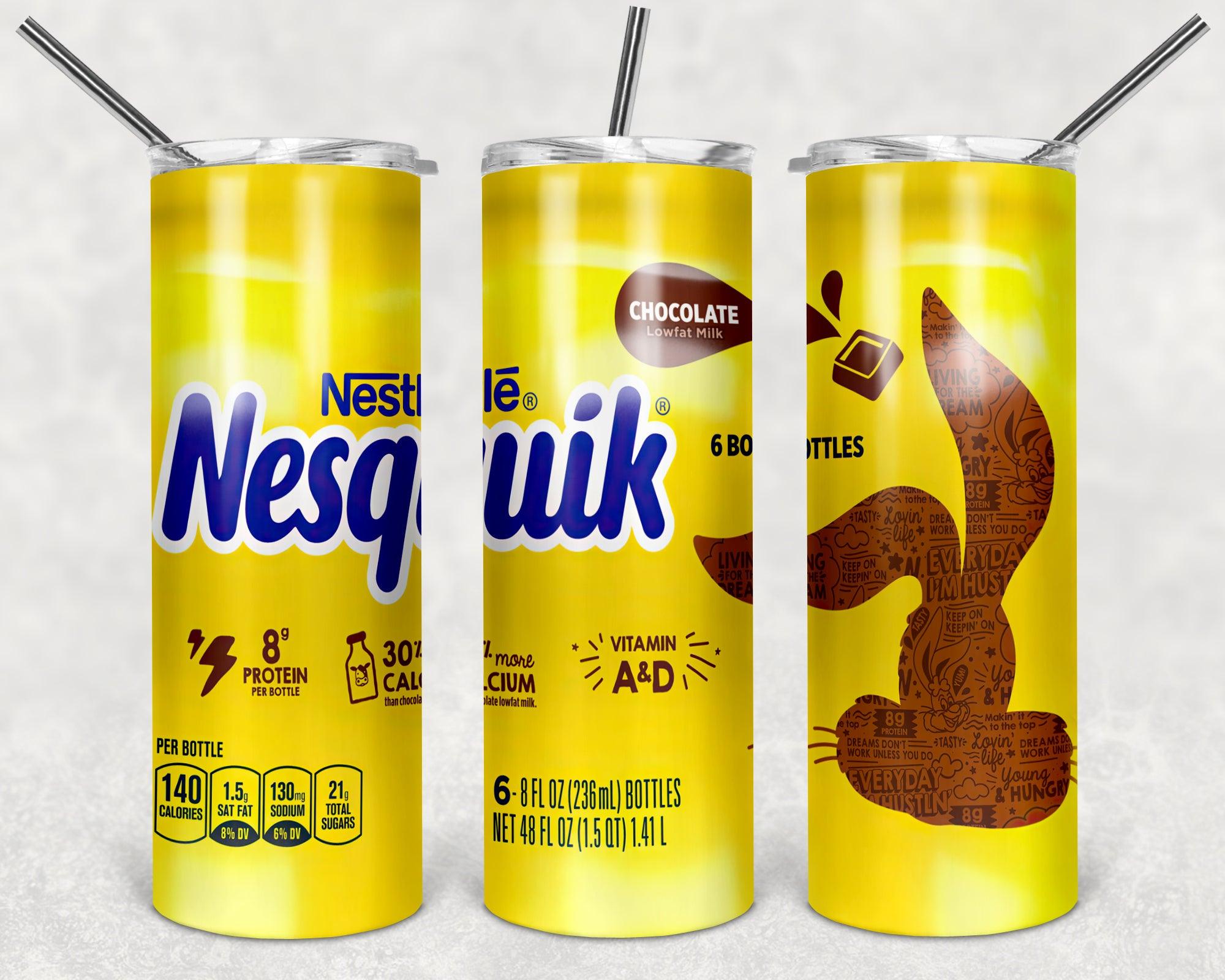 Nesquik Cacao PNG, 20oz Skinny Tumbler Design, Sublimation Designs PNG File - TheDigitalSVG