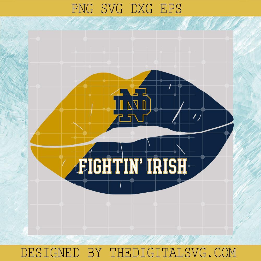 Notre Dame Fighting Irish Svg, Fighting Irish Svg, NFL Svg, NFL Lips Svg - TheDigitalSVG