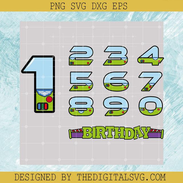 Number Birthday Lightyear SVG, Lightyear Birthday SVG, Buzz Lightyear SVG