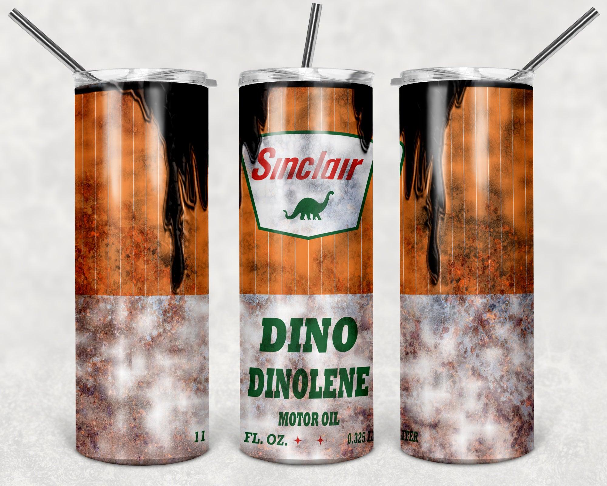 Sinclair Dino Dinolene Oil Treatment PNG, 20oz Skinny Tumbler Design, Sublimation Designs PNG File - TheDigitalSVG