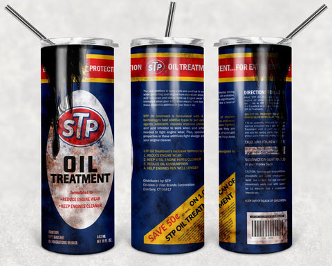 STP Oil Treatment PNG, 20oz Skinny Tumbler Design, Sublimation Designs PNG File - TheDigitalSVG