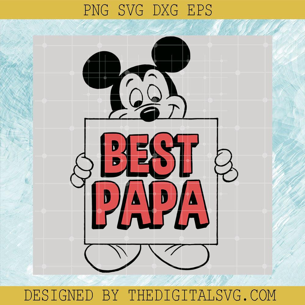 Best Papa SVG, Disney Dad SVG, Mickey Mouse SVG - TheDigitalSVG