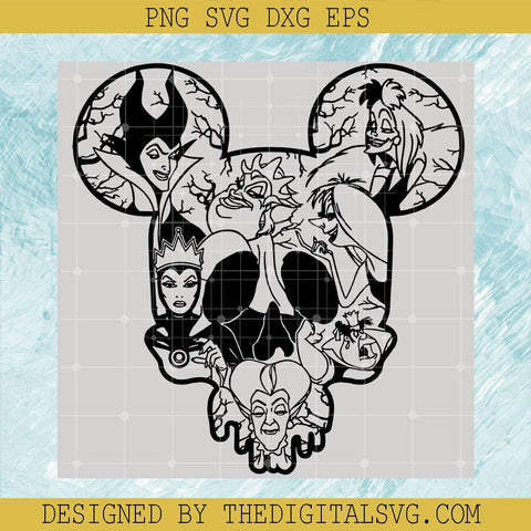 Mickey Villains SVG, Disney Mickey SVG, Disney Villains - TheDigitalSVG