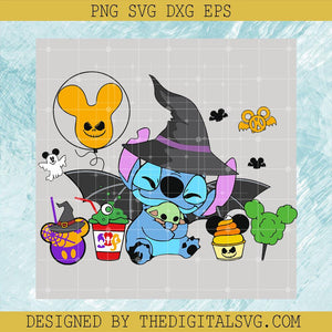 Stitch Witches Snack Halloween SVG, Carnival Food Halloween SVG, Disney Halloween Party SVG - TheDigitalSVG