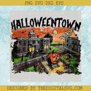 Take Me To Halloween Town SVG, Halloween Town SVG, Scary Pumpkin SVG - TheDigitalSVG
