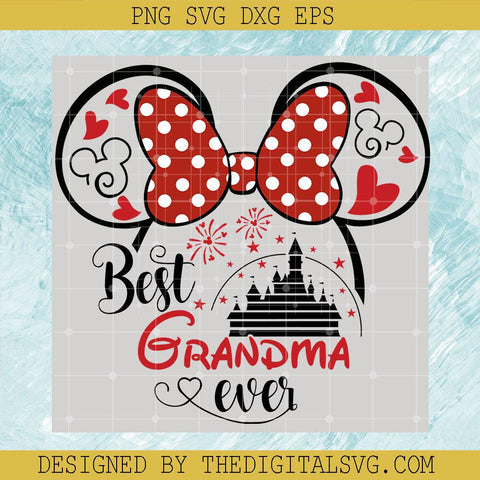 Best Grandma Ever SVG, Disney Minnie Mouse Grandma SVG, Happy Mothers Day SVG - TheDigitalSVG