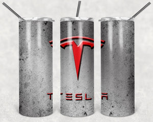 Tesla Motors Car Logo PNG, 20oz Skinny Tumbler Design, Sublimation Designs PNG File - TheDigitalSVG