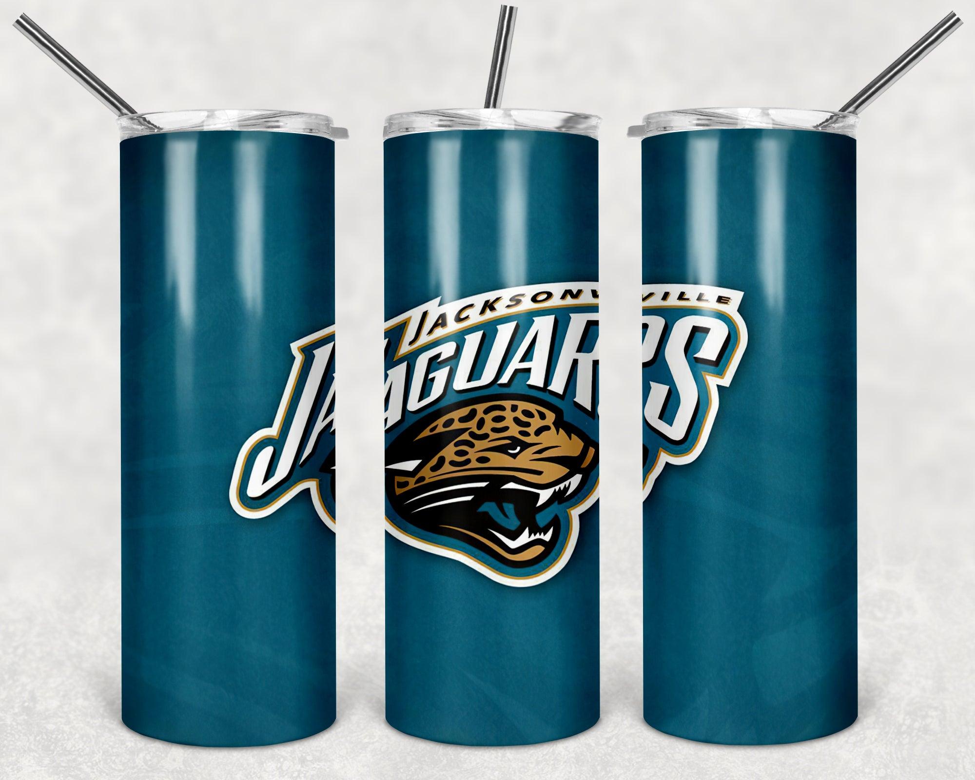 Jacksonville Jaguars NFL Tumbler PNG, 20oz Skinny Tumbler Design, Sublimation Designs PNG File - TheDigitalSVG