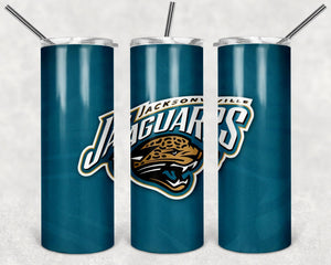 Jacksonville Jaguars NFL Tumbler PNG, 20oz Skinny Tumbler Design, Sublimation Designs PNG File - TheDigitalSVG